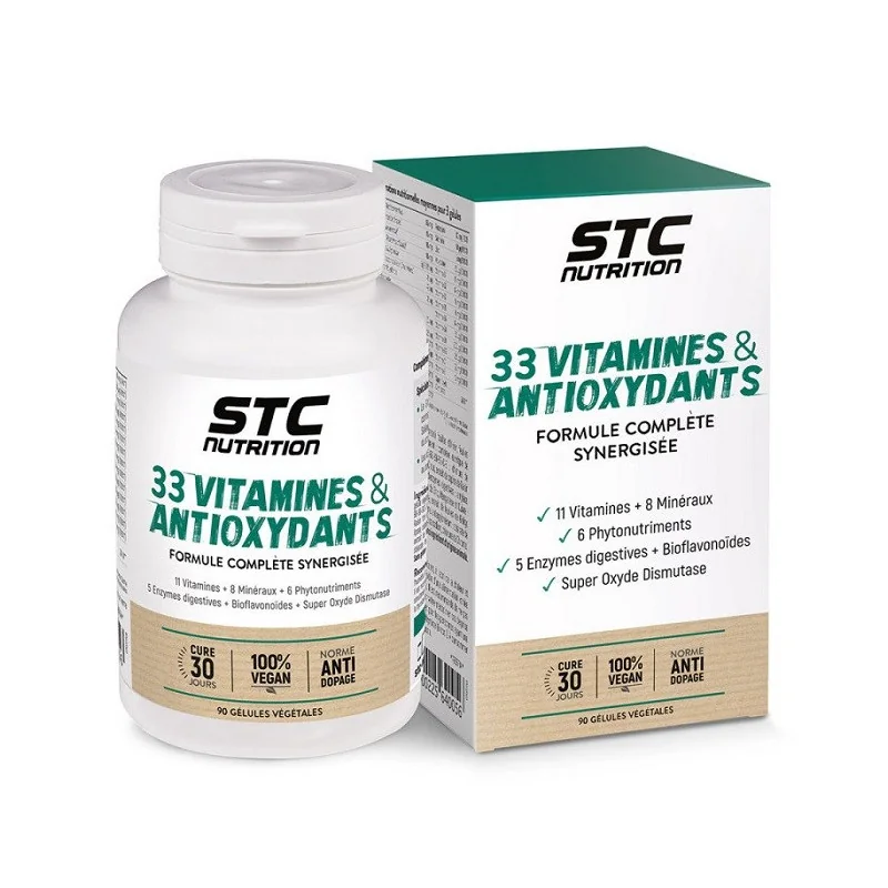 STC Nutrition 33 Vitamines & Antioxydants 90 Gélules Vegan