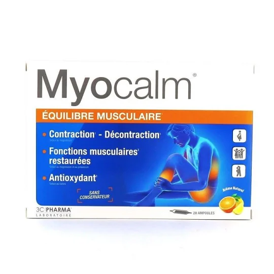 3C Pharma Myocalm Equilibre Musculaire 20 Ampoules