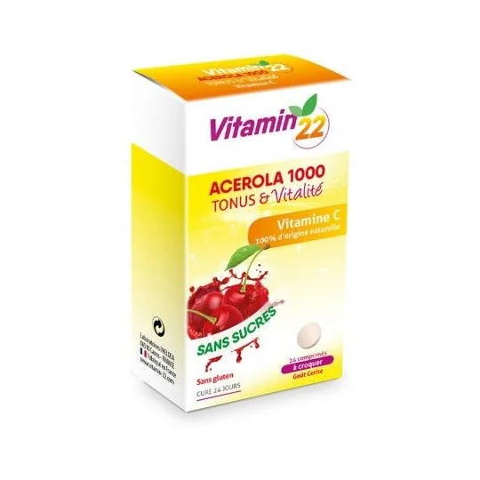 Ineldea Vitamin 22 Acerola 1000 24 comprimés